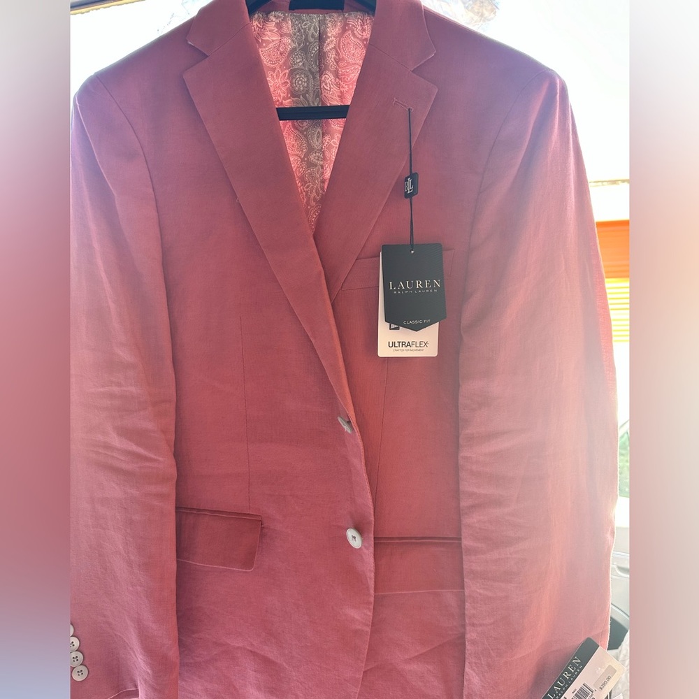 Silk Lined Linen Suit Coat - Lauren by Ralph Lauren